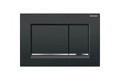 Systemy instalacyjne - Geberit sigma30 control plate pushbutton black/blank chrome - 115.883.KM.1