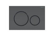 Toalety, siedzenia, bidety i czesci zamienne - Geberit sigma20 actuator plate 246 x 164 x 12 mm dull black/black easy-to-clean-coated - 115.882.16.1