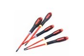 Narzedzia reczne - BAHCO 9882sl insulated slotted screwdrivers 5 pcs 1000v - slimblade be-9882sl pz/lk - BE-9882SL