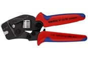 Narzedzia do prac hydraulicznych - KNIPEX Samonastawne szczypce dozagniatania tulejek kablowych, z ładowaniem od czoła - 97 53 09