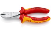 Narzedzia do pracy z napedem elektrycznym - KNIPEX Szczypce tnące boczne o zwiększonym przełożeniu - 74 06 160