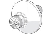 Prysznic i akcesoria do montazu - Oras Straight connector with flange - 204120W/2