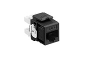 Okablowanie miedziane - Leviton Extreme cat 6 utp jack 110-style - black - 61110-RE6