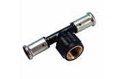 Systemy Alu pex - Henco press tee pvdf with inside thread 40 x 34 x 40 mm - 13PK-400540-N
