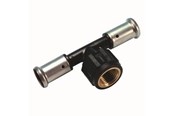 Systemy Alu pex - Henco press tee pvdf with inside thread 50 x 34 x 50 mm - 13PK-500550-N
