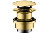 Czesci zamienne i akcesoria montazowe - Hansgrohe waste set brass push-open for basin and bidet mixers polished gold-optic - 50100990
