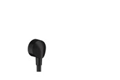 Prysznic i akcesoria do montazu - Hansgrohe fixfit wall outlet e without non-return valve matt black - 27454670