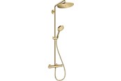 Prysznic i akcesoria do montazu - Hansgrohe croma select s showerpipe 280 1jet with thermostat and hand shower raindance select s 120 3jet polished gold-optic - 26890990