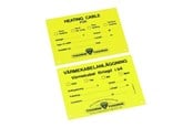 Ogrzewanie podlogowe - Raychem Warning label heattracing - C97690-000