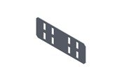 Kasety, listwy szynowe i mocowania - Wibe Side coupler zm 150x60/1.5 - CSU86030000