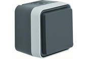 Przelaczniki - Wexøe Schuko scoket outlet with hinged cover grey - 47403515