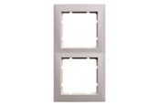 Przelaczniki - Berker Frame 2gang berker s1 polar white - 10129909