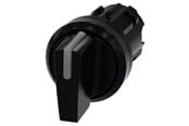 Przyciski i urządzenia sygnalizacyjne - Siemens Illuminable selector switch 22 mm round plastic black - 3SU1002-2BM10-0AA0