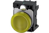 Przyciski i urządzenia sygnalizacyjne - Siemens Indicator lights 22 mm round plastic yellow - 3SU1102-6AA30-1AA0