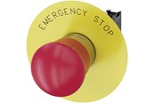 Przyciski i urzadzenia sygnalizacyjne - Siemens Emergency stop mushroom pushbutton 22 mm round metal - 3SU1150-1HB20-1CG0