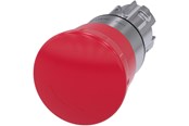 Przyciski i urządzenia sygnalizacyjne - Siemens Em stop mushroom pushbutton 40mm red - 3SU1050-1HB20-0AA0