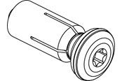 Rozdzielnice i szafy sterownicze - Cubic Cover screw w/washer - 3050-3800