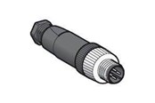 Technologia czujników - TELEMECANIQUE SENSORS Plug m12 mal straight connector 4pin - XZCC12MDM40B