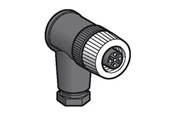 Technologia czujników - TELEMECANIQUE SENSORS Plug m12 5 pol female elbowel metal - XZCC12FCM50B