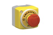 Przyciski i urządzenia sygnalizacyjne - Schneider Electric Emergency stop control station marked with iec symbols ø40 mm emergency stop and build-in led with 2 colors (red/white) 2xnc + 1xno 24v - XALK178W3B140G