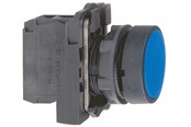 Przyciski i urządzenia sygnalizacyjne - Schneider Electric Harmony push button complete with spring return and flat touch surface in blue color 1xno xb5aa61 - XB5AA61