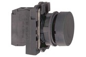 Przyciski i urządzenia sygnalizacyjne - Schneider Electric Harmony push button complete with spring return and flat touch surface in black color 1xno xb5aa21 - XB5AA21