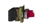 Przyciski i urządzenia sygnalizacyjne - Schneider Electric Harmony rotary switch complete with led and 2 fixed positions in red 24vac / dc 1xno + 1xnc xb4bk124b5 - XB4BK124B5