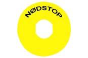 Przyciski i urządzenia sygnalizacyjne - Schneider Electric Yellow legend dia60 nodstop with logo is - ZBY9830
