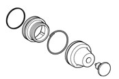 Przyciski i urzadzenia sygnalizacyjne - Schneider Electric Pushbutton head - XACB9212