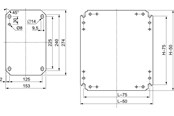 Rozdzielnice i szafy sterownicze - Schneider Electric Plain mount. plate 600x500 - NSYMM64