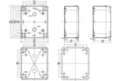 Rozdzielnice i szafy sterownicze - Schneider Electric Abs ind box 192x164x87 lo tr - NSYTBS19168