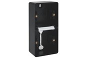 Przelaczniki - Niko-Servodan Splashproof double vertical surface-mounting box with two single flexible inputs for mounting two functions black - 761-83201