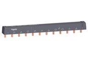 Komponenty do szaf sterowniczych i obudów - Schneider Electric Acti9 comb busbar - 3l+n - 18 mm pitch - 12 modules - 100 a - A9XPH412