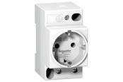 Komponenty do szaf sterowniczych i obudów - Schneider Electric Acti9 ipc modular din power socket 16 a 2p + e 250 v ac vde - A9A15310