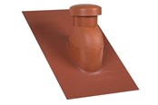 Dach i elewacja - Easy Flex Roofing Sabetoflex roof hood 5-45° ø125 red pib - UN331250545