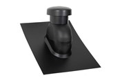 Dach i elewacja - Easy Flex Roofing Sabetoflex roof hood 5-45° ø125 black abs - UNP111250545
