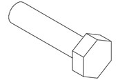 Rozdzielnice i szafy sterownicze - Cubic Hex cap screw fully threaded - 2009-1030