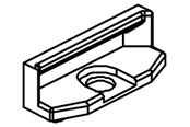 Rozdzielnice i szafy sterownicze - Cubic Closing clamp - 1180-0001