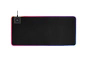 Akcesoria dla myszy i klawiatury - Deltaco GAMING XL RGB Mousepad with integrated QI Wireless Charging - GAM-092