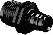Systemy PEX - Uponor q&e adapter male thread ppsu black 16 x 12 - 1008661