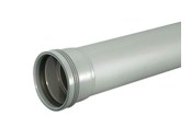 Produkty odwadniające - Wavin Wafix pp pipe with sleeve 50 x 1000 mm grey - 1430107