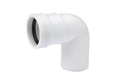 Produkty odwadniajace - Wavin Wafix pp bend 88.5° x 40 mm white - 1440308