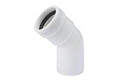 Produkty odwadniajace - Wavin Wafix pp bend 45° x 50 mm white - 1440312
