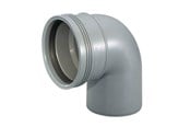 Produkty odwadniajace - Wavin Wafix pp bend 88.5° x 110 mm grey - 1450343