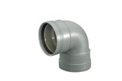 Produkty odwadniajace - Wavin Wafix plus pp bend 88.5° x 50 mm grey - 1453326
