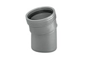 Produkty odwadniajace - Wavin Wafix pp bend 15° x 40 mm grey - 1450305