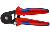 Akcesoria sieciowe - KNIPEX Samonastawne szczypce dozagniatania tulejek kablowych, z ładowaniem bocznym - 97 53 14
