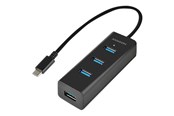 USB hub - AXAGON HUE-S2C - hub - 4 porty USB hub - 4 - USB 3.2 - Czarny - HUE-S2C