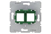 Przelaczniki - Berker Supporting plate 2gang for modular jacks - 454104