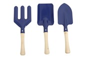 Narzedzia ogrodnicze - Green>it Junior gardening tool set 3 pcs. - blue - 91840